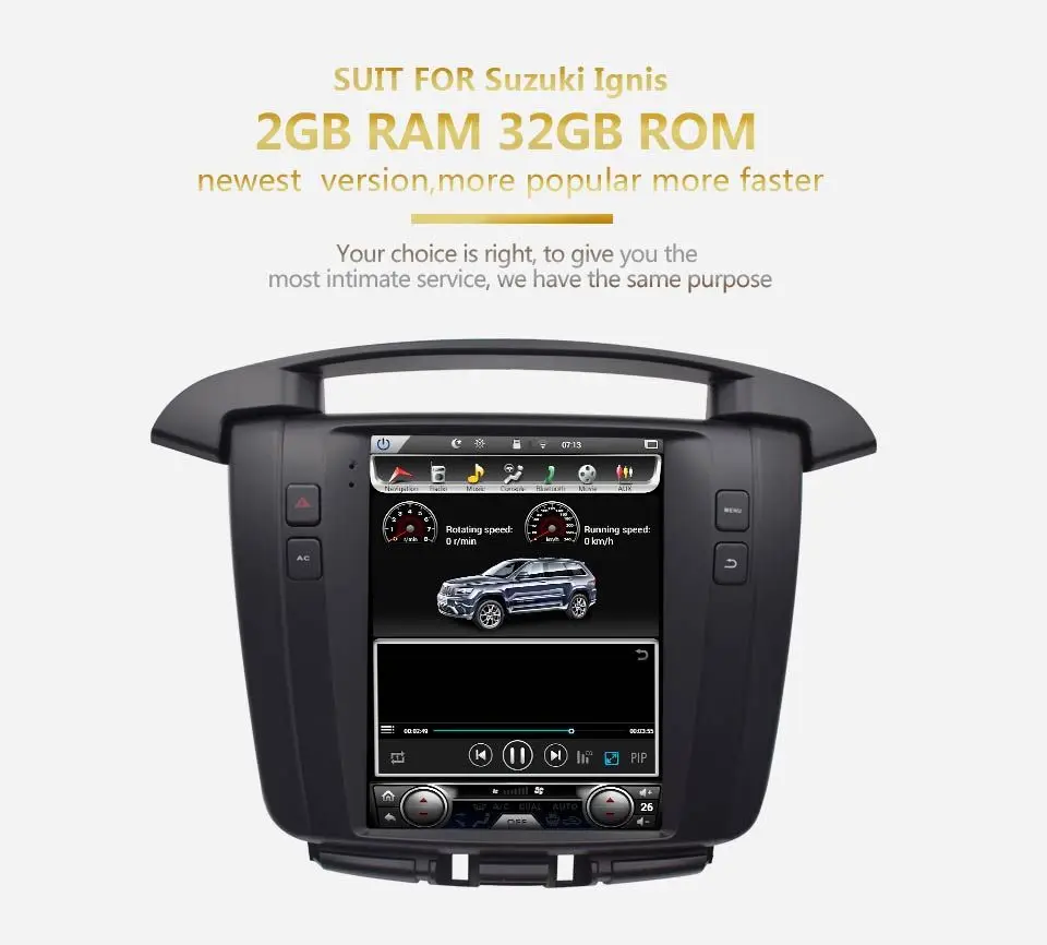 Perfect Android 7.1 Car radio Car Multimedia Player For Toyota Innova DVD 1 Din Navigation GPS 4 Core 32G ROM 2G 2016 2017 autoradio 4