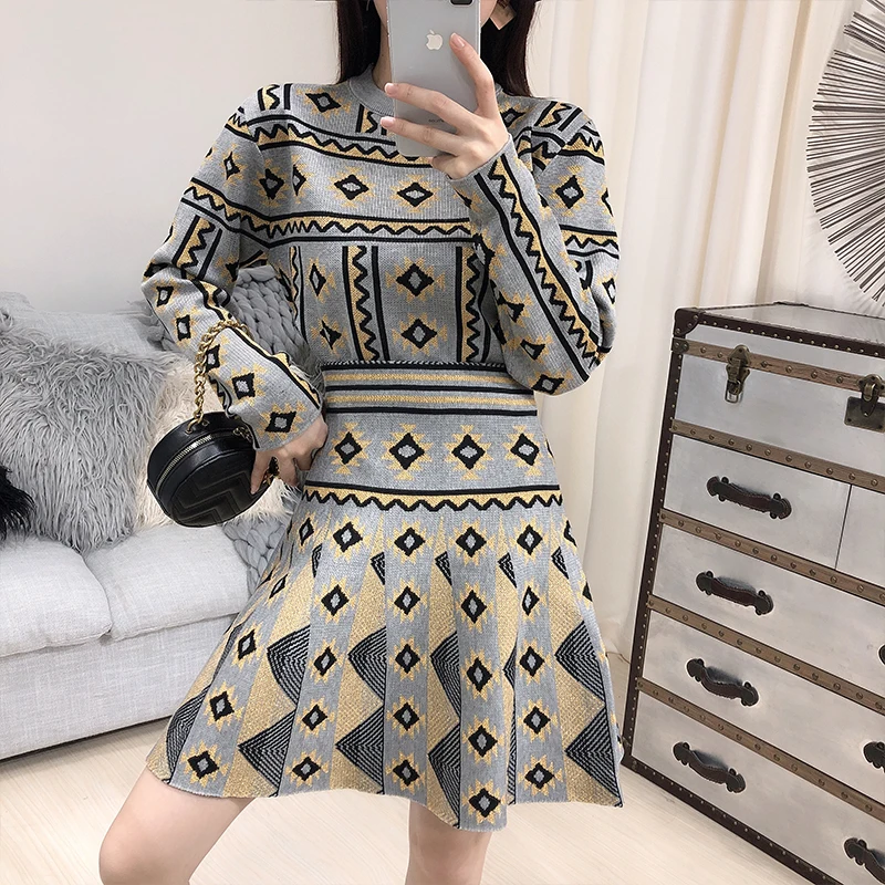 ALPHALMODA 2019 новый осенне зимний яркий блестящий вязаный свитер с длинными рукавами