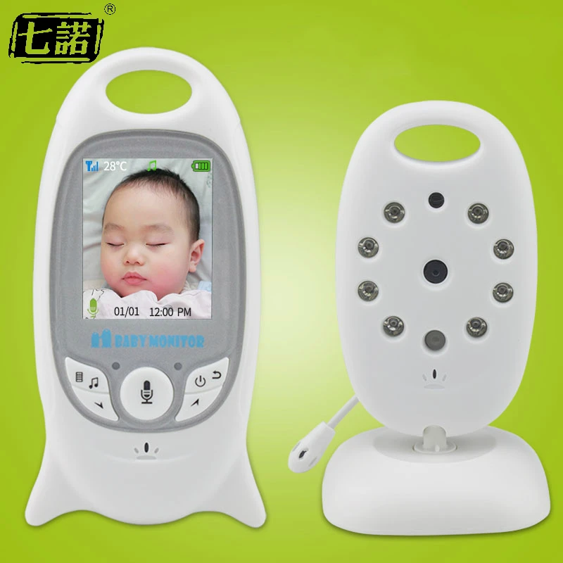 

Wireless Video Baby Monitor 2.0 Inch Color Security Camera 2 Way Talk NightVision IR LED Temperature Monitoring With 8 Lullaby