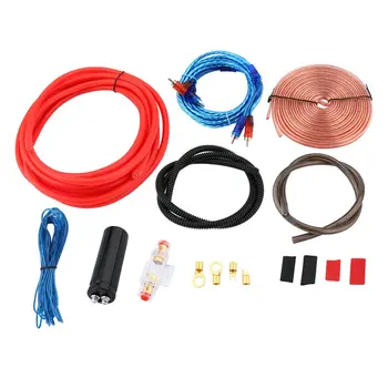 

newProfessional 2300W 4 Gauge Amp Kit Amplifier Install Wiring & 2.5 Farad Digital Capacitor Installation Wiring Wire