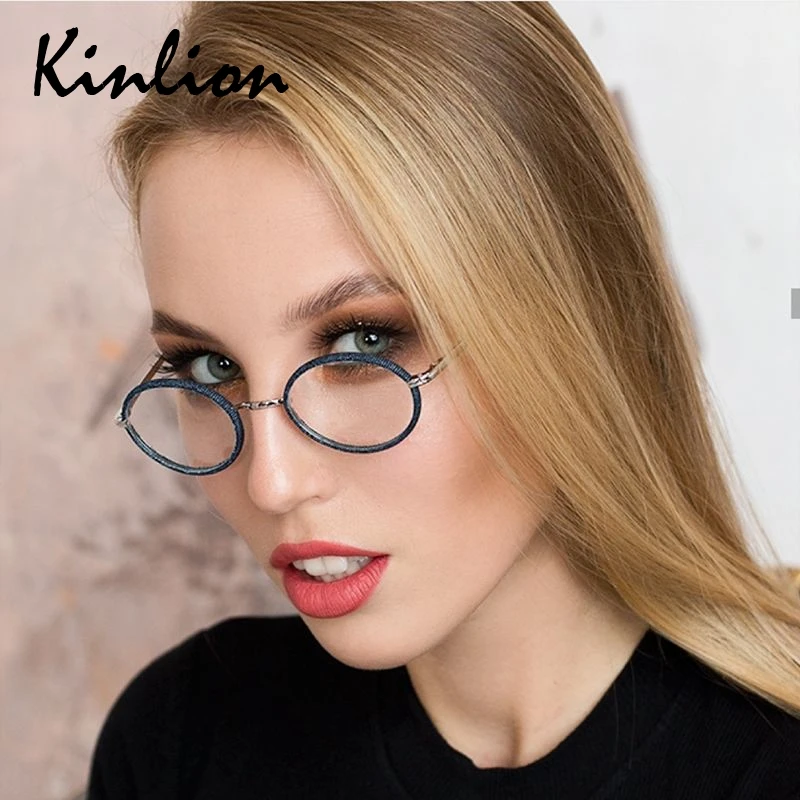 Kinlion винтажные ультралегкие металлические оправы для очков женские Овальные