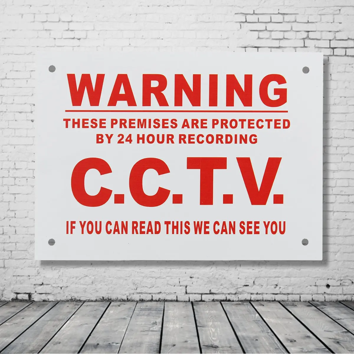 A5 Водонепроницаемый Предупреждение 24 часа видео CCTV Камера наклейка Металл Стикеры безопасности знак белый