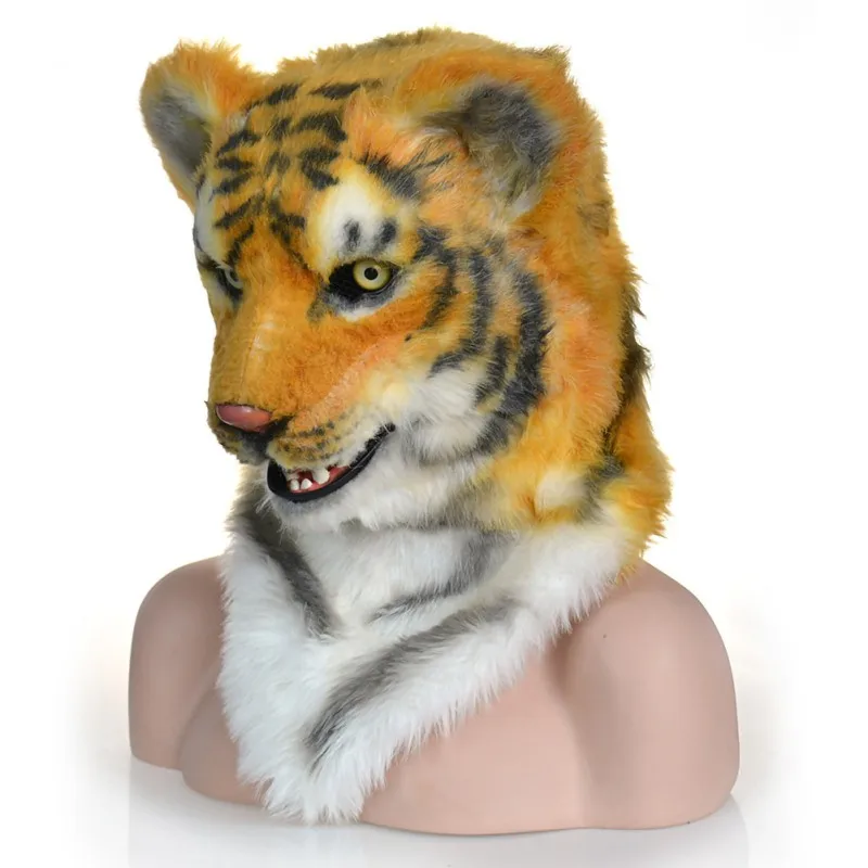 Z Pennywise Mask Halloween Party Cosplay Tiger Shape Funny Bar Play Props Costume Head Mask Party Mask 45X40X20cm