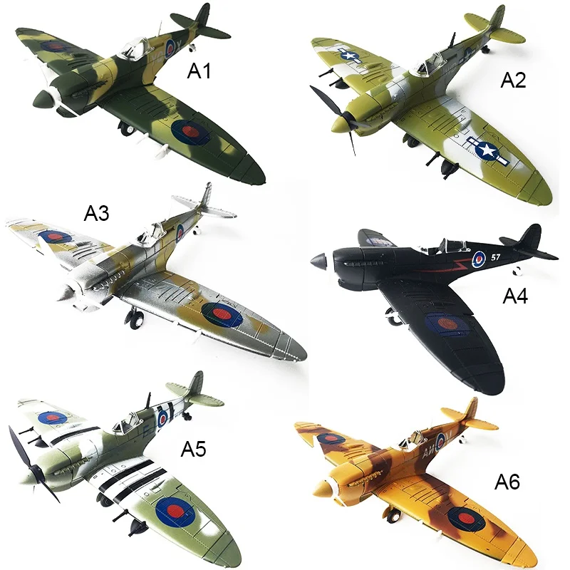 Подарки на год 4D Spitfire RECEPT Fighter окрашенная версия 1:48 Военная Сборная модель самолета Обучающие игрушки n