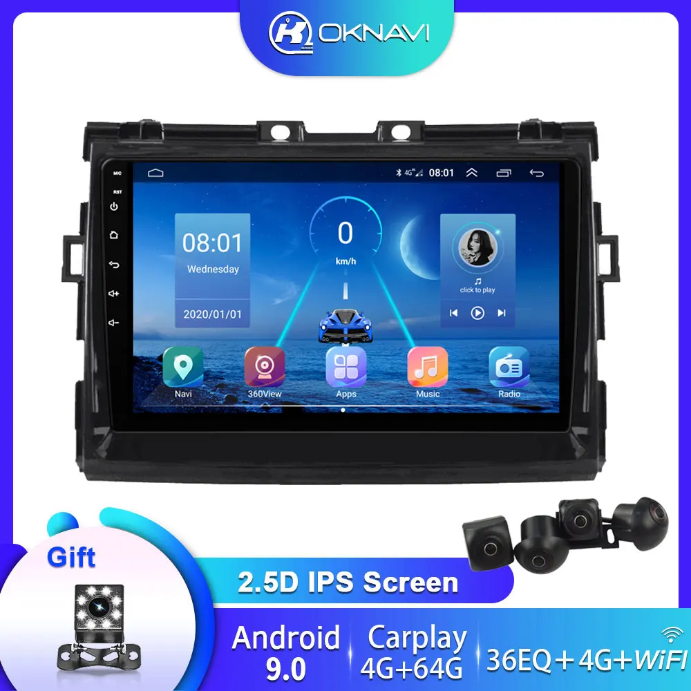 

9" Android 9.0 Car Radio For Toyota Estima/PREVIA/Tarago/Canarado 2006-2018 Multimedia Video Player 2 din No DVD With DSP WIFI