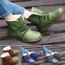 1 пара; женские зимние ботильоны; дышащая нескользящая обувь с круглым носком; OPK