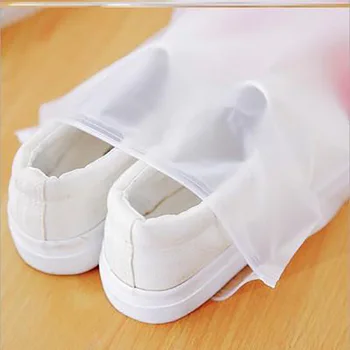 

12 Pcs Portable Shoe Storage Bag Zip Lock Plastic Bags Pure Color Dustproof Shoe Bag Traveling Shoe Organizer Bag Sealed Storage