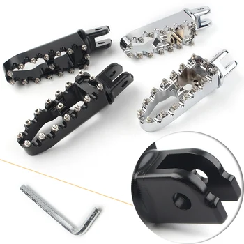 

MX Style Motorbike Wide Foot Peg Front Footpegs For Harley Glide Sport Glide FLSB Street Bob FXBB Low Rider FXLR etc.