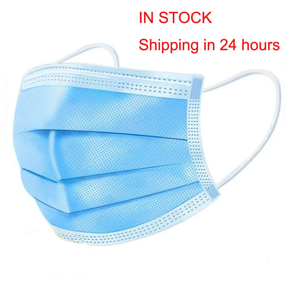 

MASK mouth masks earloop mask 3 Layers filter dustproof facial protective cover masks wholesale