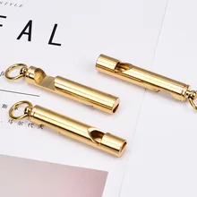 Открытый металлический свисток первой помощи Многофункциональный латунная открывашка для бутылок пива отвертка портативный брелок подвеска