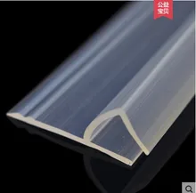 

2 Meter/lot Widened F/h shape silicone rubber shower room door window glass seal strip weatherstrip for 6/8/10/12 mm glass