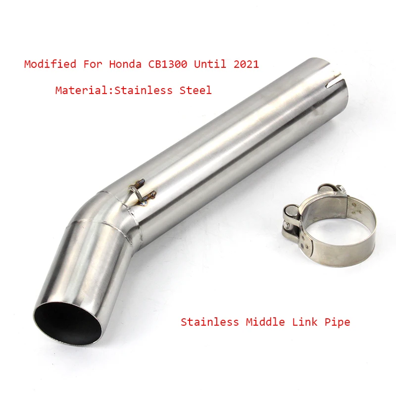 

Motorcycle Stainless Steel Middle Connect Pipe Lossless Install 51MM Exhaust Pipe System Modified For Honda CB1300 Until 2021