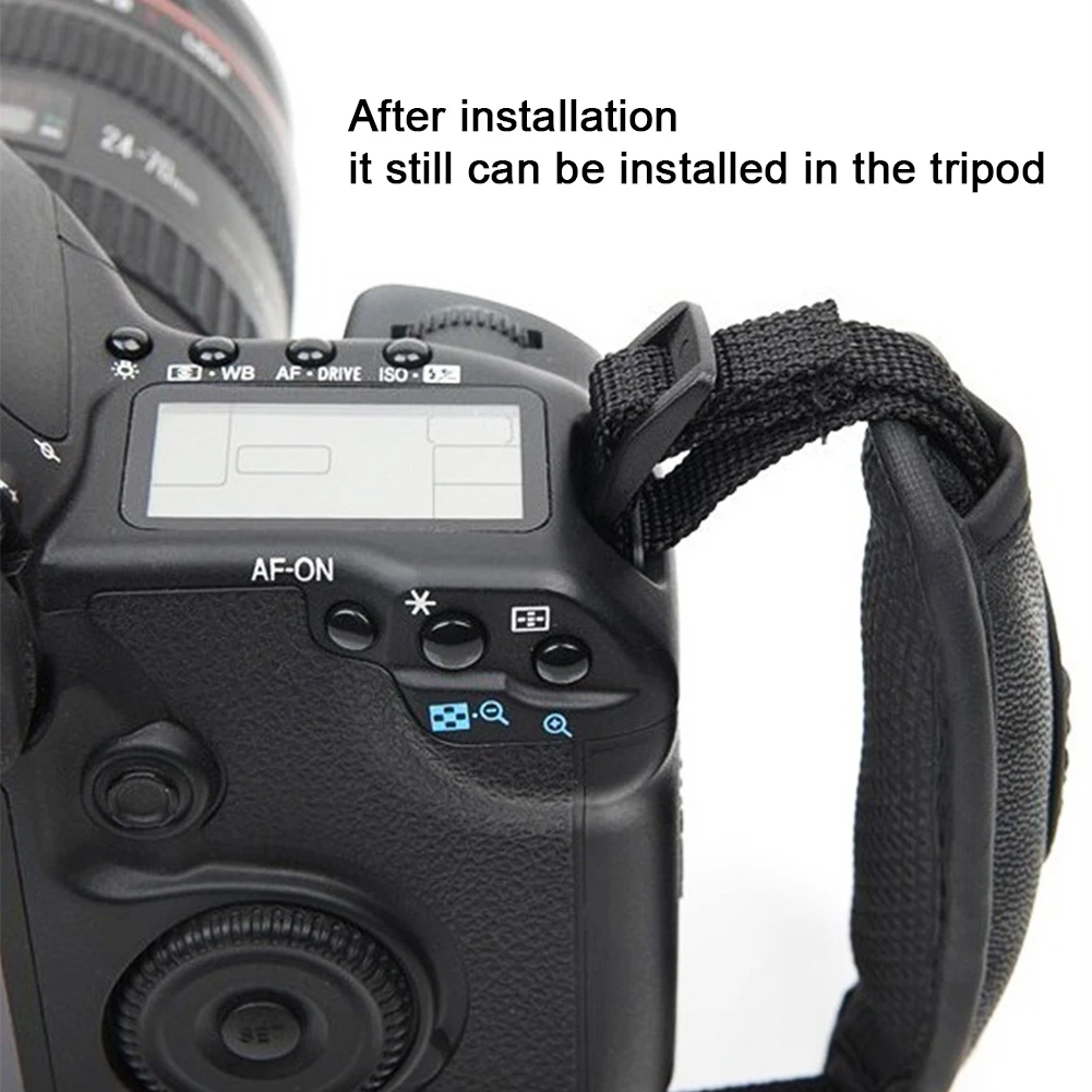 Универсальный для DSLR камеры Регулируемый Черный Прочный ручной вязки Нескользящие из искусственной кожи Аксессуары для переноски ремешок