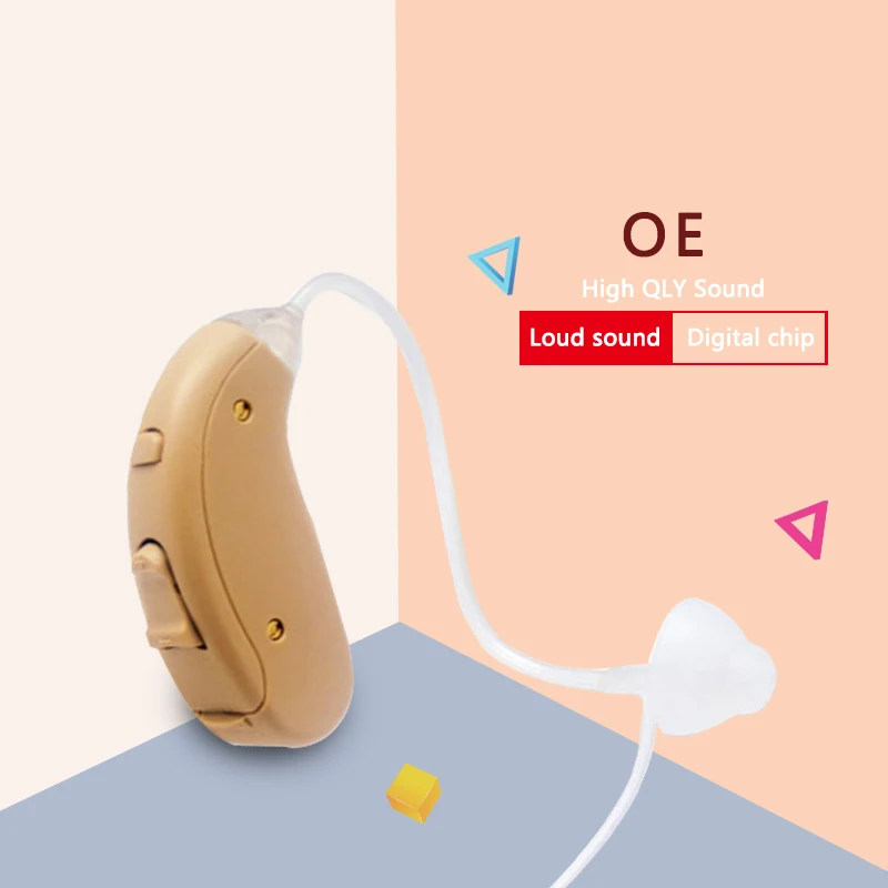 702 Digital Hearing Aid Portable Small Mini Best Sound Amplifier Adjustable Tone Noise Cancelling H