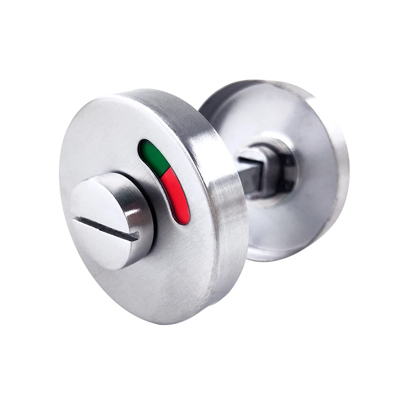 Bathroom Hardware Fittings Toilet Cubicles Indicator WC Door Lock Thumb Turn Knob Stainless Steel