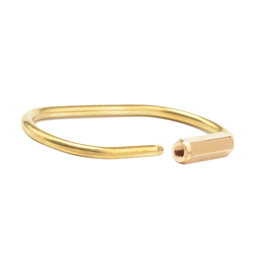 Brass Oval Key Ring Split Chain Jump Holder Loop Craft Accessory 59x33mm