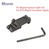 MIZUGIWA Scope Mount Tactical 45 Degree Angle Offset Side Adapter RTS 20mm Picatinny Rail Weaver Laser Hunting Rifle Caza ► Photo 2/6