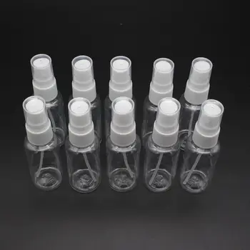 

10pcs 30ml Simple Clear Plastic Portable Perfume Spray Bottle Empty Perfume Bottles Refillable Mist Pump Perfume Atomizer Travel