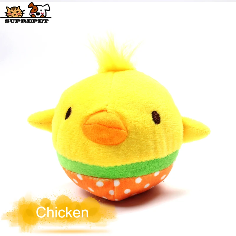 Chicken Игрушки для домашних животных SUPREPET, игрушки для собак, плюшевый писк, жевательная игрушка для собак, мультяшная лягушка, игрушки для щенков, мягкие пищащие животные, игрушки для собак для маленьких собак - Цвет: Chicken