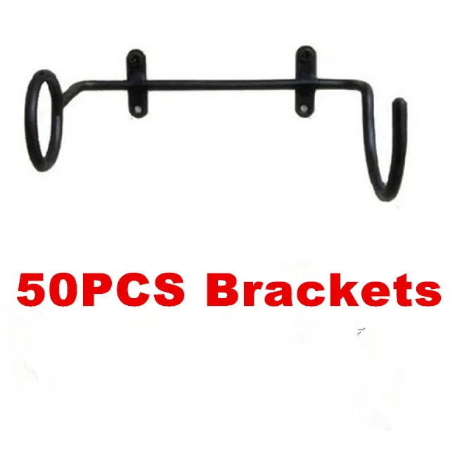 50 PCS Bracket 1-100 шт, горячая распродажа, черный бар, винные бутылки, настенный дисплей, полки кронштейны, мебель, винные бутылки, стойка, кронштейн, поддержка - Цвет: 50 PCS Bracket
