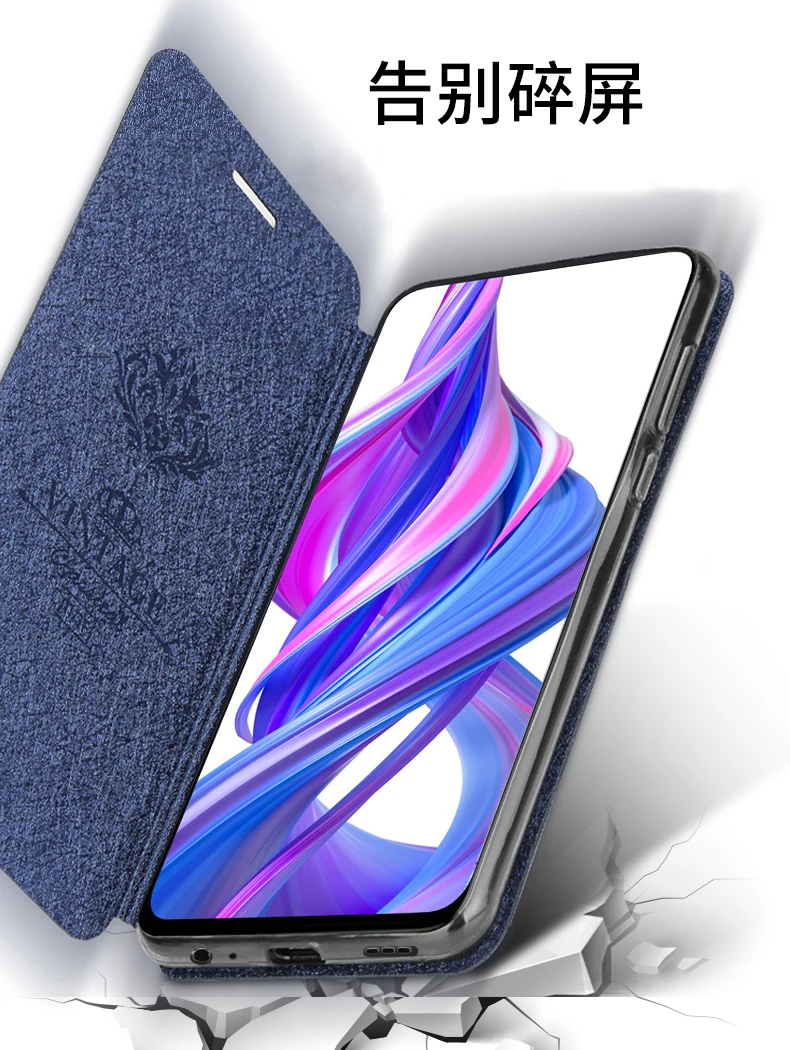 Для huawei Honor 9X Pro мягкий силиконовый+ флип Матовый кожаный чехол для делового телефона для huawei Honor 9X Kickstand