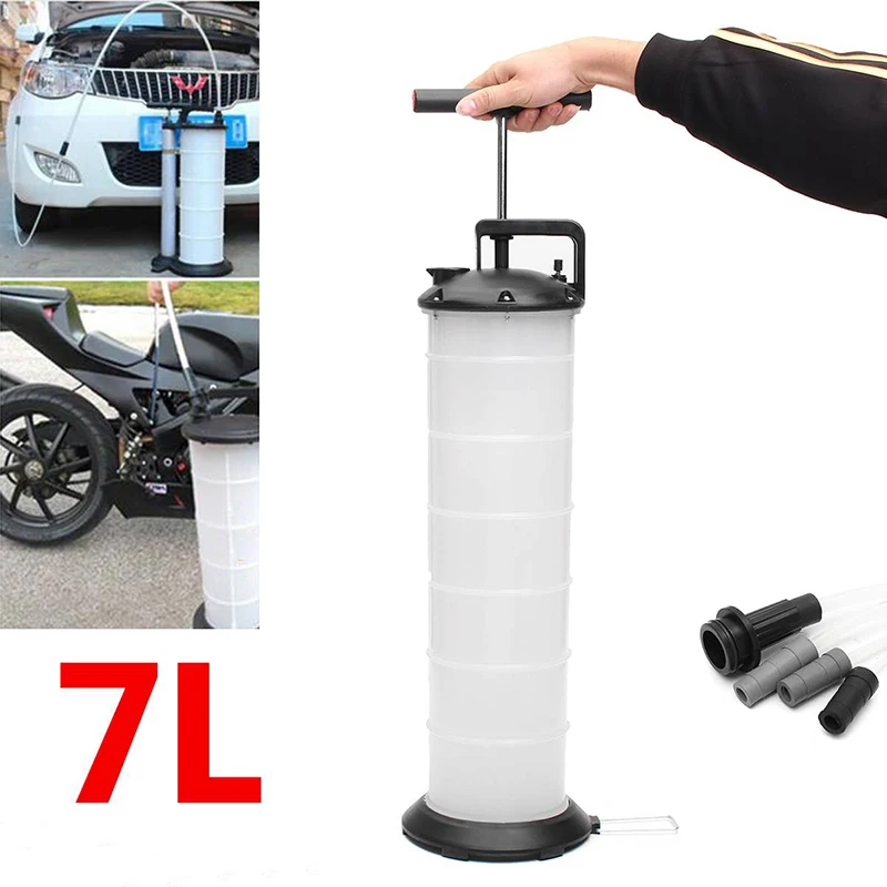 7l Manual Vacuum Oil Fluid Extractor Pump Car Truck Boat Fuel Pump Oil