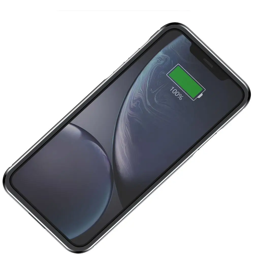 5000 мАч светодиодный чехол с аккумулятором для iPhone 11 Pro Max Silm алюминиевая рамка противоударный расширенный внешний аккумулятор чехол для iPhone 11