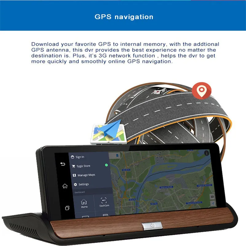 Автомобильный видеорегистратор Miyue star 7 дюймов IPS 3g Wi Fi Android 5 0 камера GPS bluetooth