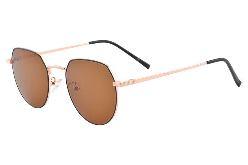 C15 brown -1.25 SHINU солнцезащитные очки мужские поляризованные солнцезащитные очки близорукость градусов Ретро Металлические поляризованные солнечные очки Смола CR 39 по рецепту линзы PM6895 - Цвет линз: C15 brown -1.25