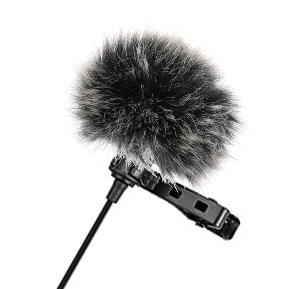 Универсальный петличный микрофон пушистый ветровое стекло мех лобовое стекло ветрозащитная муфта мягкая для лацкан петличный микрофон 5 мм