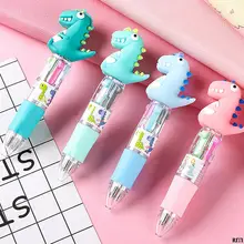 

4 Color Ballpoint Pen Creative Multicolor Ballpoint Pen Cartoon Mini Cute Multicolor Press To Change Color Ballpoint Pen