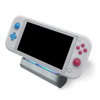 

Bevigac Charged For Nintendo Switch Game Lite Console Charging Holder Bracket Station Stand Charger with Type C Grey