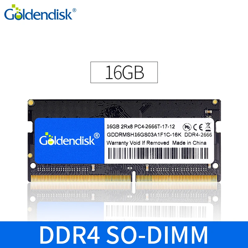 Goldendisk 8 Гб памяти 1 2 В 4 16 DDR4 NB NEWBOOK ноутбук 2400 МГц ультра мини-ПК RAMs So-DIMM | Компьютеры