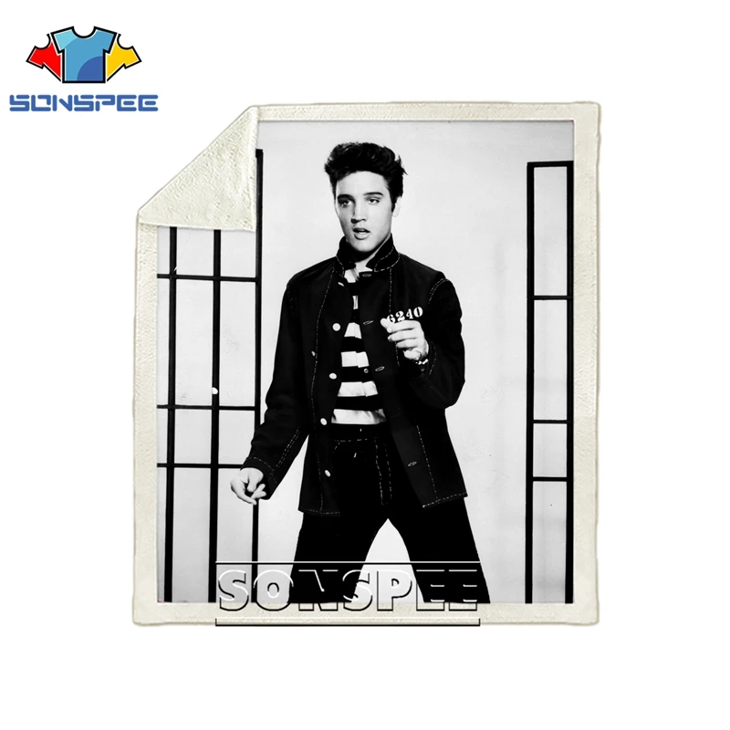 11 Диван-кровать, Узорчатое офисное одеяло ELVIS Presley Harajuku dj girl boy, мягкое одеяло-покрывало, детское дорожное одеяло, зимний квилт для софы - Цвет: 11