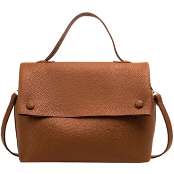 

Casual Large Capacity Buckets Bag Cover Shoulder Bag Matte PU Handbags Wide Striped Strap Crossbody Bag Purses