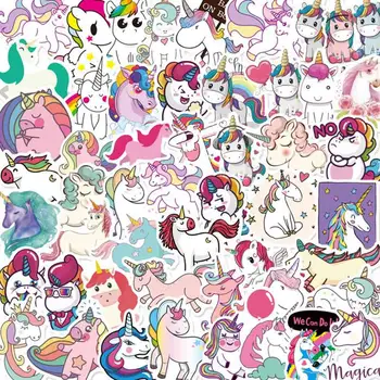 

New 50pcs Classic Animal Unicorn Waterproof DIY Stickers Skateboard Guitar Suitcase Laptop Motorcycle Graffiti Sticker Kid Toy