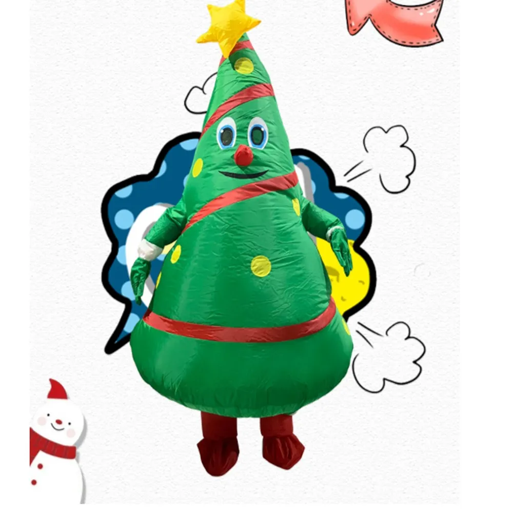 

Christmas Cartoon Doll Costume Anime Inflatable Christmas Tree Dress Up Props Funny Mascot Inflatable Clothes New Arrival