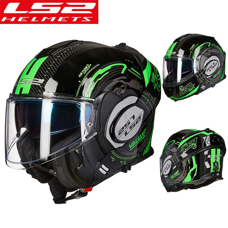 LS2 FF399 откидной мужской мото rcycle шлем модульный Мото Кросс Полный лицевой шлем Capacete ls2 casco moto ls2 шлем - Цвет: 13