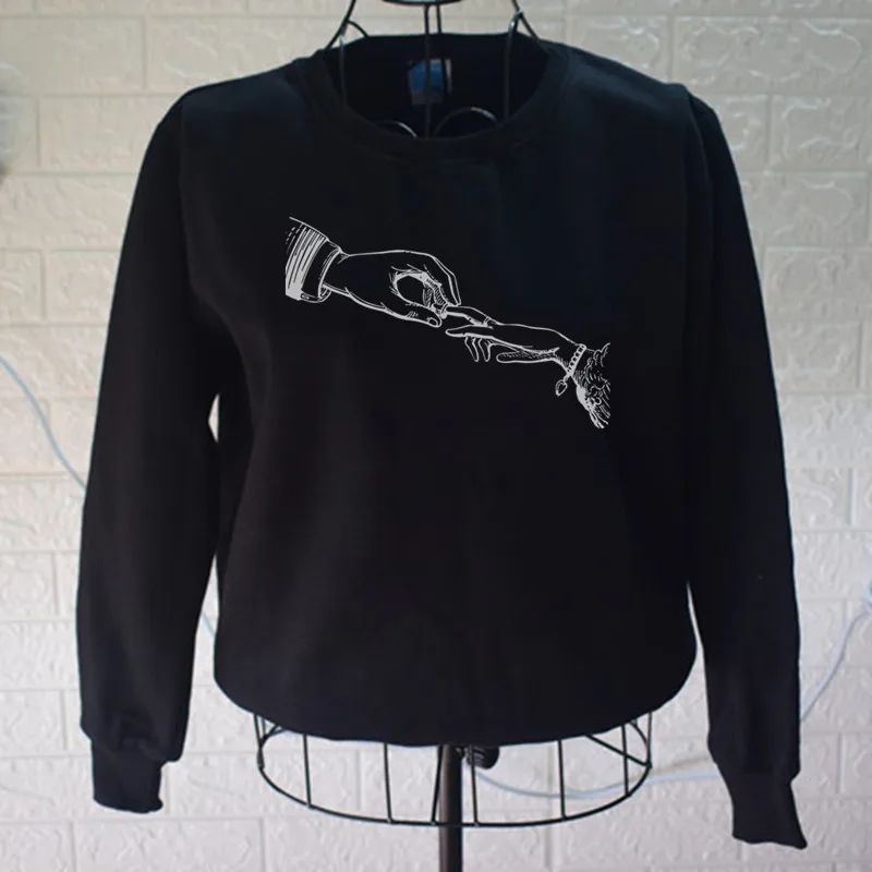 Winter marriage graphic print sweatshirt ladies men's long-sleeved round neck sweatshirt cute Harajuku autumn pullover