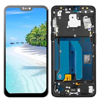 

1+6 Lcd For Oneplus 6 / 1+ 6 A6000 A6003 LCD Display Digitizer Screen Touch Panel Sensor Assembly Replacement Parts With Frame