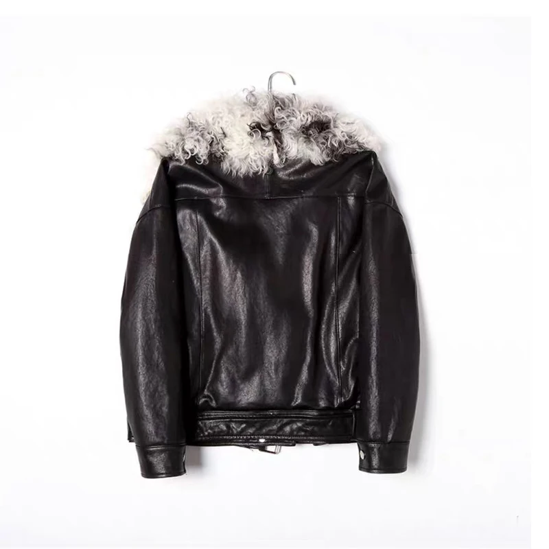 Pudi Женская куртка из натуральной кожи из натуральной шерсти пальто с мехом Зимние теплые пальто TX907