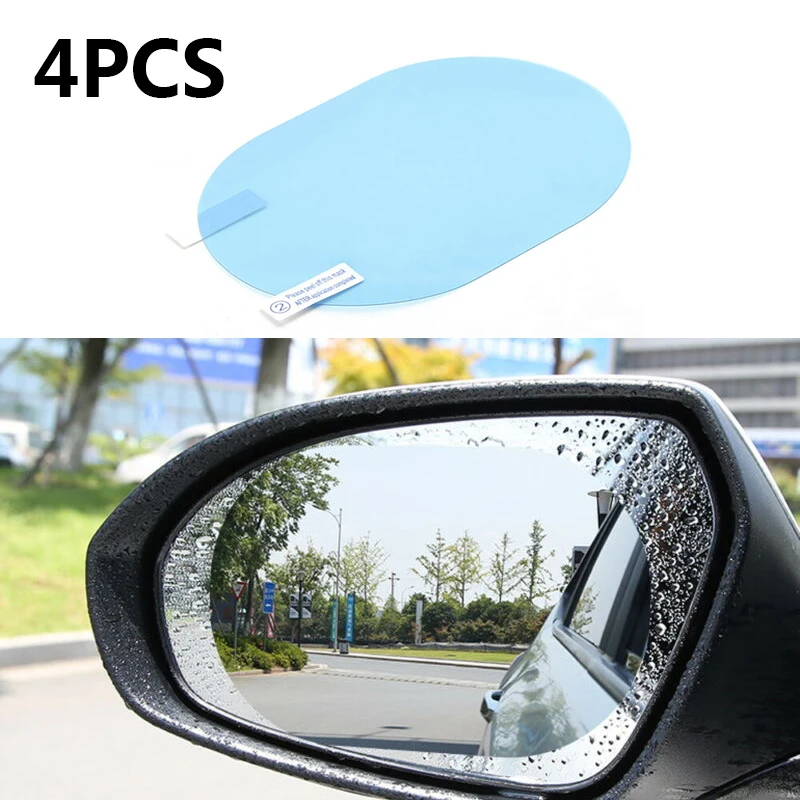 

2 Pairs HD PET Nano Anti-Fog Anti-Glare Car Rear View Mirror Protective Film Set