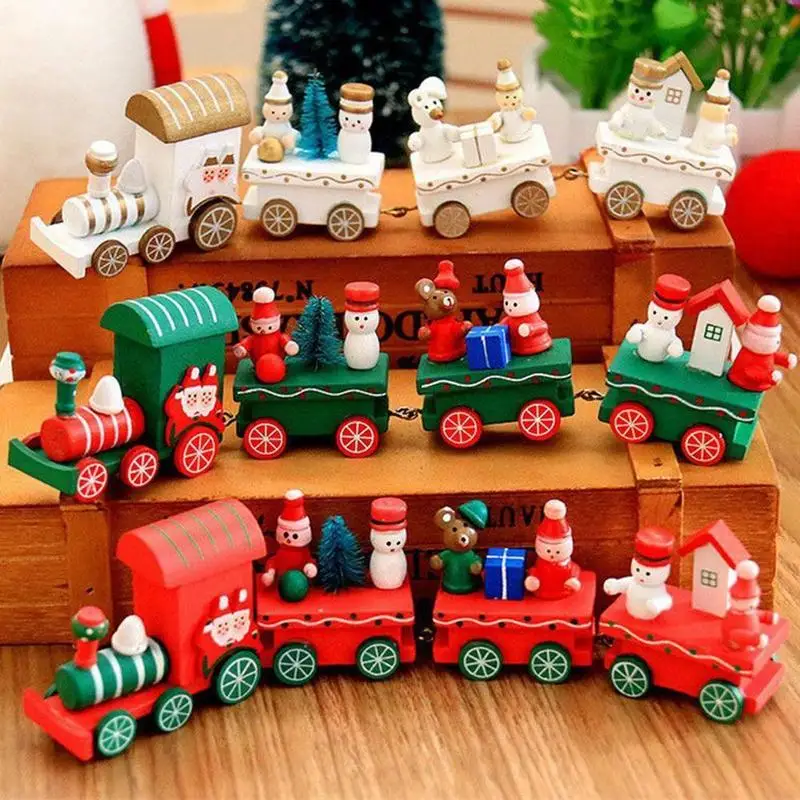 Рождественские товары украшение для маленького поезда Sprites популярный деревянный декор для поезда Рождественский подарок на день Святого Валентина