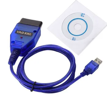 

Vag Com 409.1 FT232RL Chip VAG-COM L USB Ecu Interface Car Ecu Scan Tool USB Cable OBD2 OBDII Diagnostic Scanner