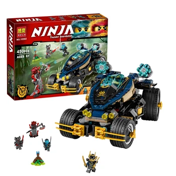 

New 450pcs Ninja Samurai VXL Cars Vermillion Egg Model Building Blocks 70625 Ninjagoes Kids Toy Bricks