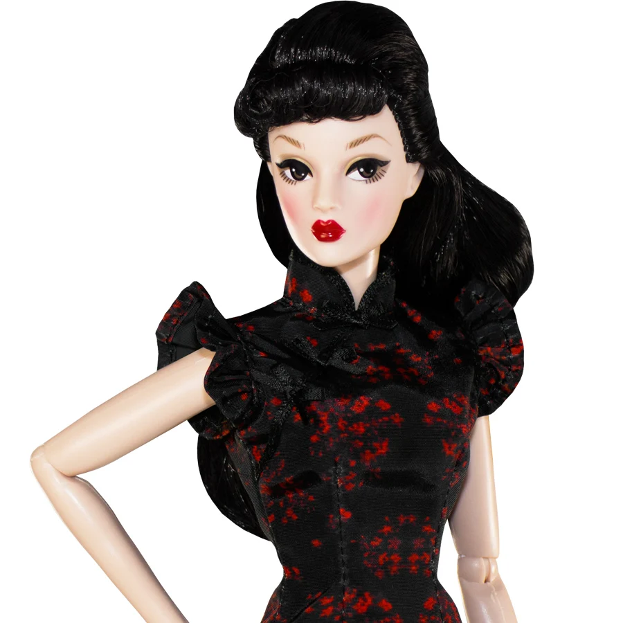 

Limited Edition Collection 1/6 30cm Cool Dolls Chinese Style Cheongsam Doll Moveable Body With Clothes Female Fashion Doll