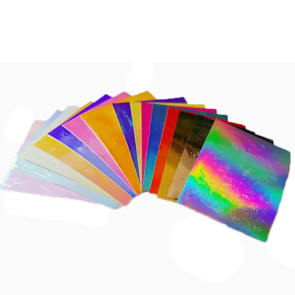 15PCS Christmas Decorations for Nails Mix Colorful Nail Foil Sticker Christmas Deer Elk Gift Santa Adhesive Paper Flame Applique