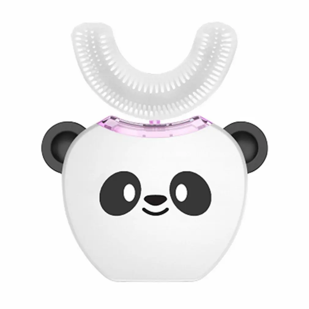 

360 Degree Children Automatic Sonic Electric Toothbrush U-Shaped Head With Music For Children Usb Charging Teeth Whitening