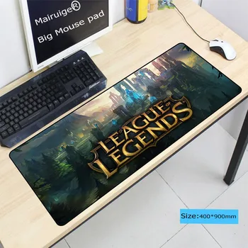 

900x400mm Scenery Speed Large Gaming Mouse Pad Keyboard Lock Edge Gamer Mousepad Mat for League of Legends LOLGamer