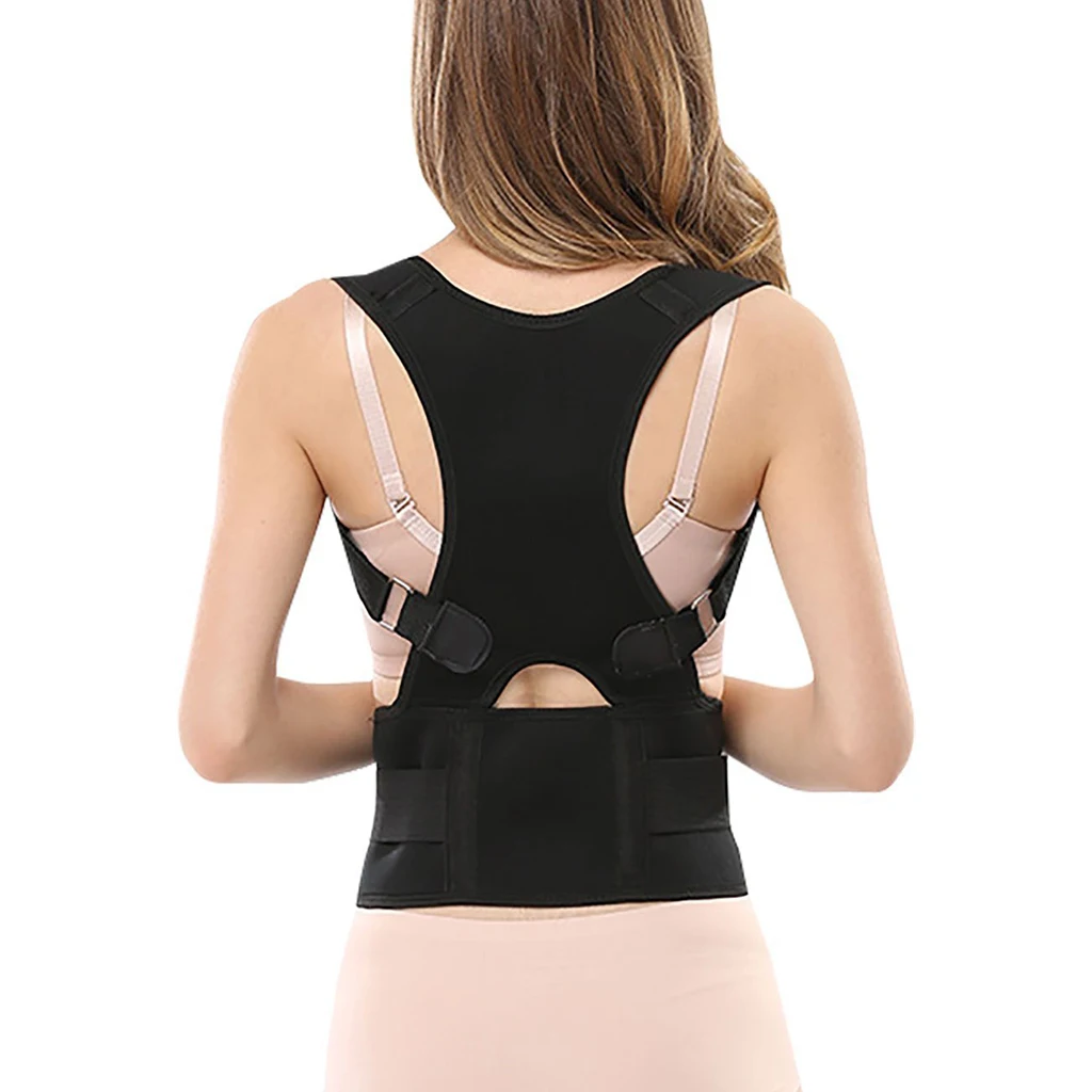 Men Women Brace Support Belt Adjustable Magnetic Back Posture Corrector Clavicle Spine Shoulder Lumbar Posture Correction